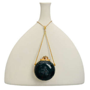 Regal French Gold Bloodstone Cameo Carved Perfume